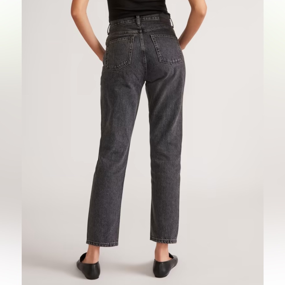 Everlane 90s Cheeky Jeans Size 29 Black Wash High Rise Organic Cotton